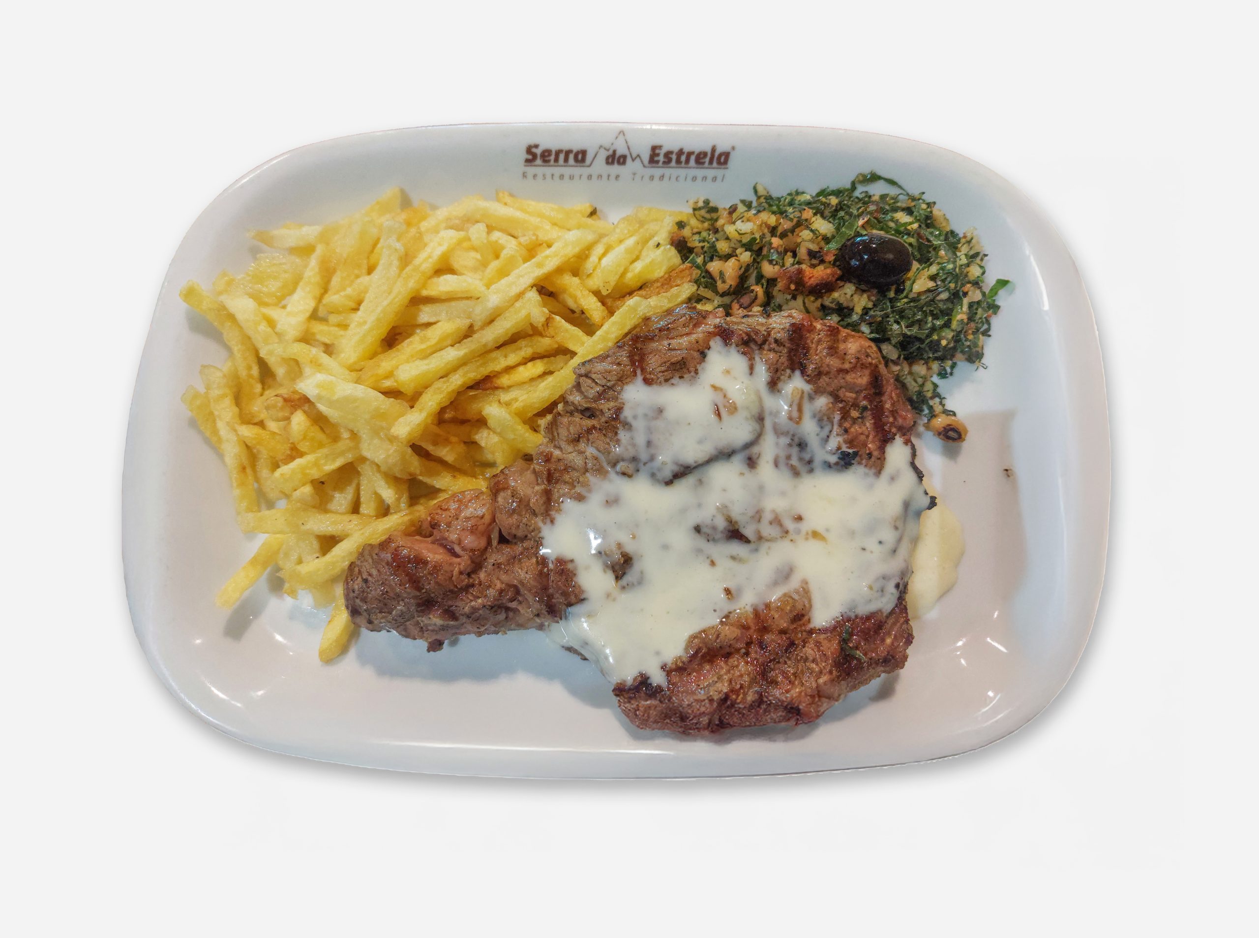 Bife da Vazia c/ Molho de Queijo da Serra